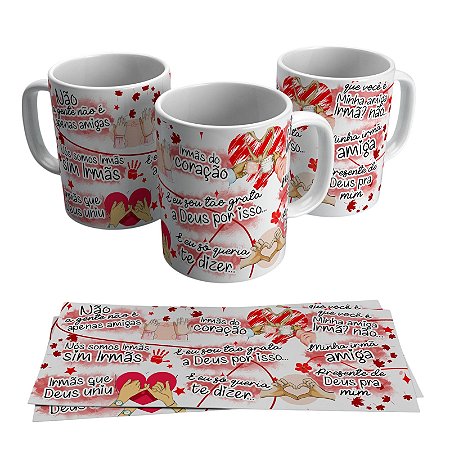 Caneca para presente - Tema Não, a gente não apenas amigas
