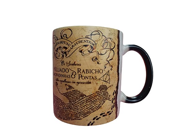 Caneca mágica Mapa do Maroto