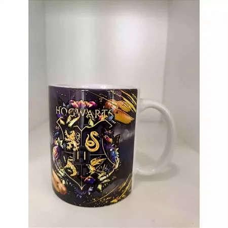 Caneca Hogwarts 300ml – Presente Criativo Geek e Decorativo