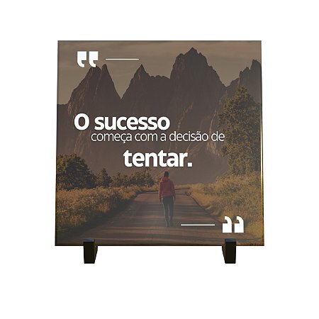 Azulejo Decorativo Motivacional Sucesso