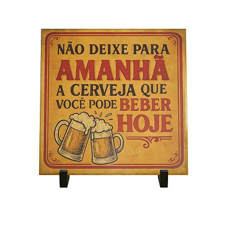 Azulejo Decorativo para Churrasco Cervejada