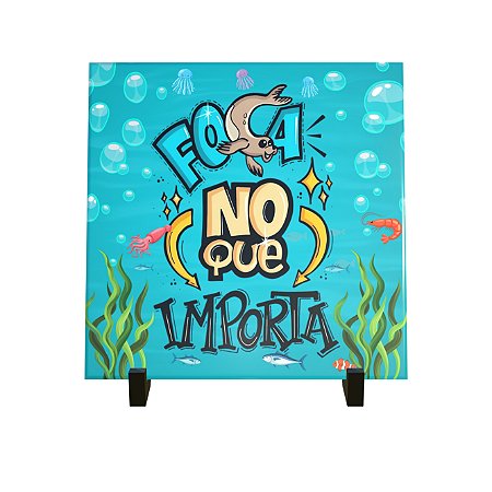 Azulejo Decorativo para Aquário Foca no que Importa