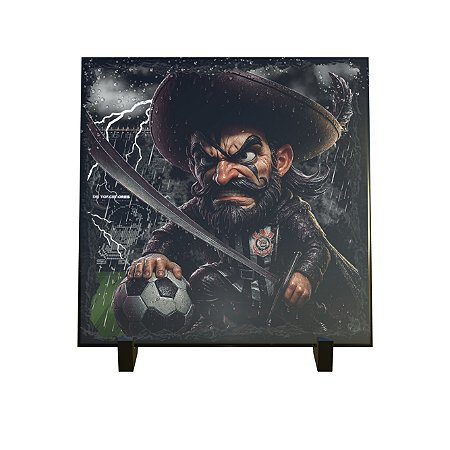 Azulejo Decorativo Fibra de Mosqueteiro Alvinegro Paulista