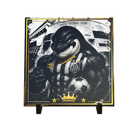 Azulejo Decorativo Orca Alvinegra Torcedor da Vila