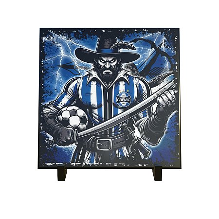 Azulejo Decorativo Mosqueteiro Tricolor Torcedor Gremista Gaúcho