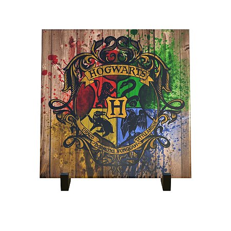 Azulejo Decorativo Hogwarts Escudo das Casas
