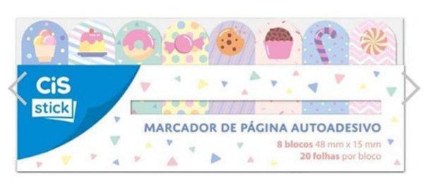 Bloco marcador de pagina adesivo Candy