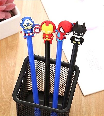 Caneta Fofa Quarteto de Heróis