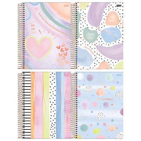 Caderno Universitário Capa Dura 1 Matéria 80 Folhas La Creme