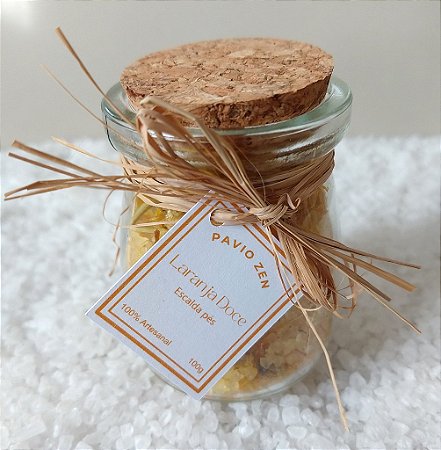 Escalda Pés Laranja Doce com Óleo Essencial - 100g