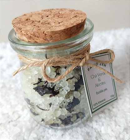 ESCALDA PÉS - CHÁ VERDE & ALECRIM - com Óleo Essencial - 100G