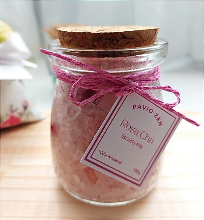 Escalda Pés Rosa Chá - 100g Básico