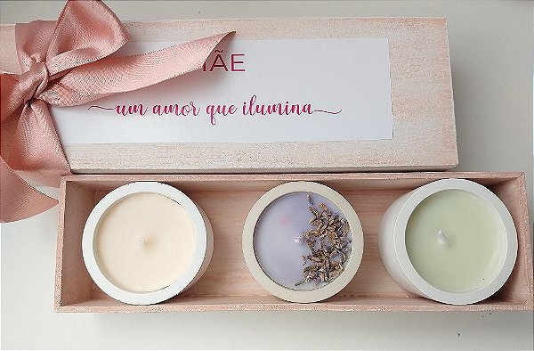 Trio Mini Velas - MÃE