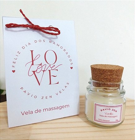 Vela de Massagem - Dia dos Namorados - 30g