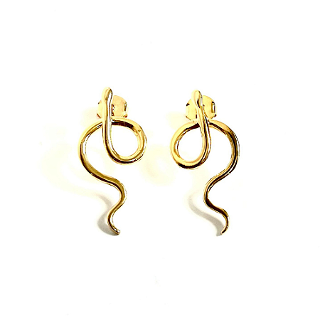 Brinco Cobra Pendurado