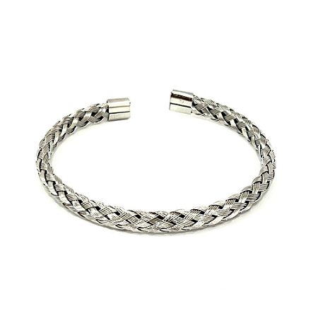 Bracelete Prata Trançado