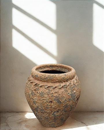 VASO EGITO CERAMICA ESMALTADO MEDITERRÂNEO