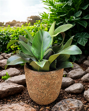 VASO BAG CERÂMICA ESMALTADO MEDITERRÂNEO