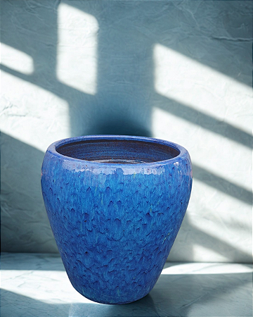 VASO TULIPA LISO - CERÂMICA ESMALTADA