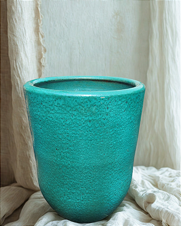 VASO BAG ALTO - CERÂMICA ESMALTADO MEDITERRÂNEO