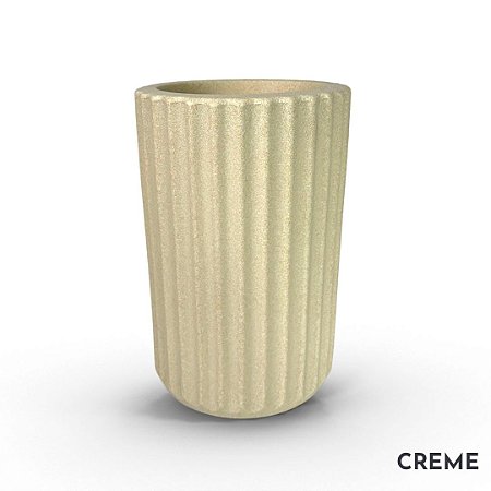 VASO ROMA 02 FRISADO POLIETILENO CREME