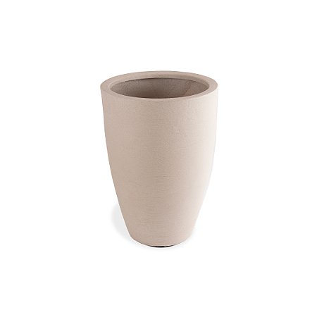 VASO CONE GRAFIATO 77 POLIETILENO BRANCO MÁRMORE