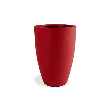 VASO CONE GRAFIATO 77 POLIETILENO VERMELHO