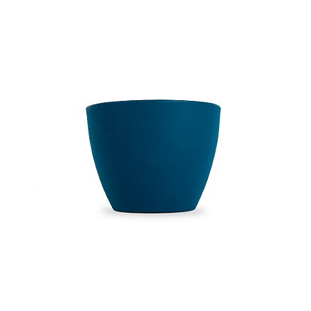 VASO CONE BAIXO FOSCO 22 POLIETILENO AZUL MACAUBA