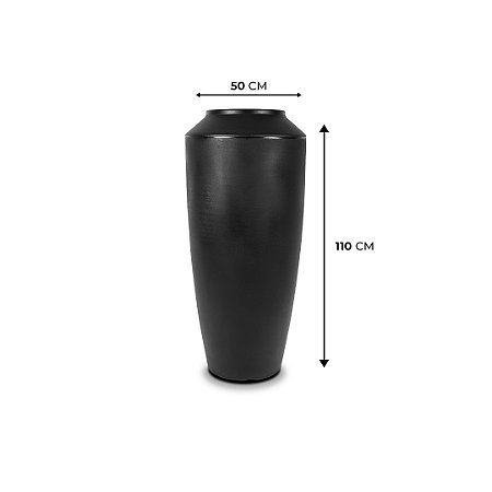 VASO THAI 110 POLIETILENO PRETO ABSOLUTO