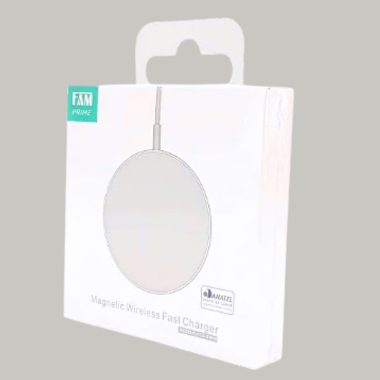Carregador Sem Fio Turbo FAM 15W Magnético Branco