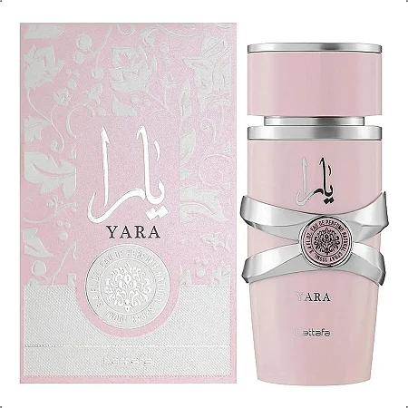 Perfume Feminino Arabe Lattafa Yara 100ml - Rosa + Brinde Grátis