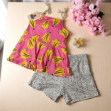 Conjunto  Bananinha (Tam 8/10)