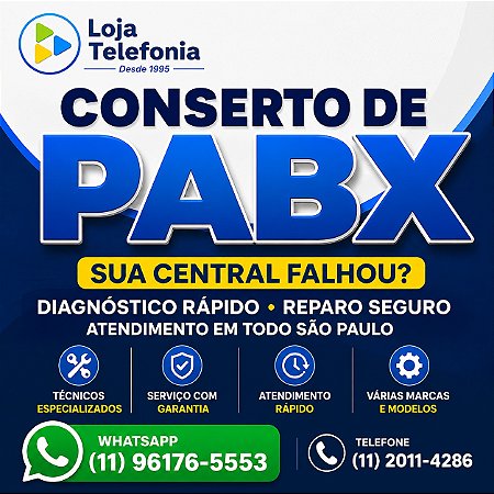 Conserto de PABX em São Paulo (11) 2011-4286