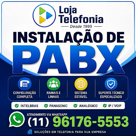 Instalação de PABX em São Paulo