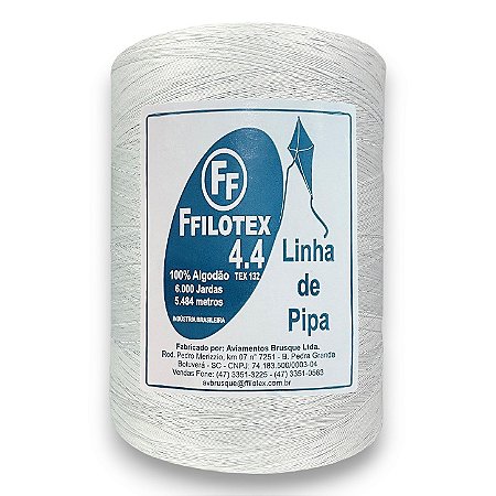 Linha Ffilotex Fio 4.4 Para Pipa 6000 Jardas Tex 132 Algodão