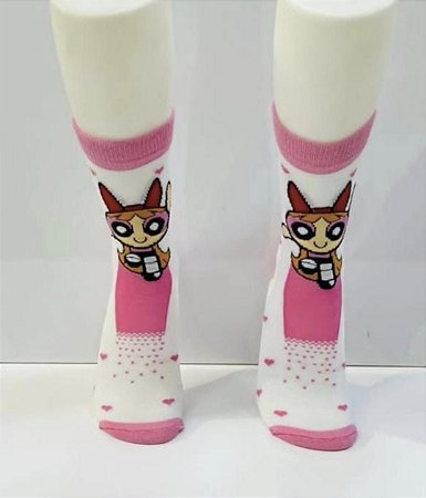Meia Infantil Powerpuff Girls - Blosson