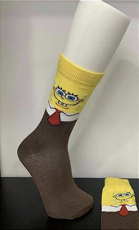 Meia Estampada do Bob Esponja