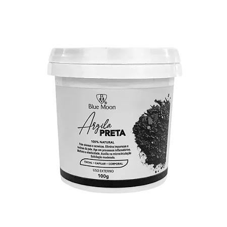 Pote de Argila Preta Blue Moon 100g