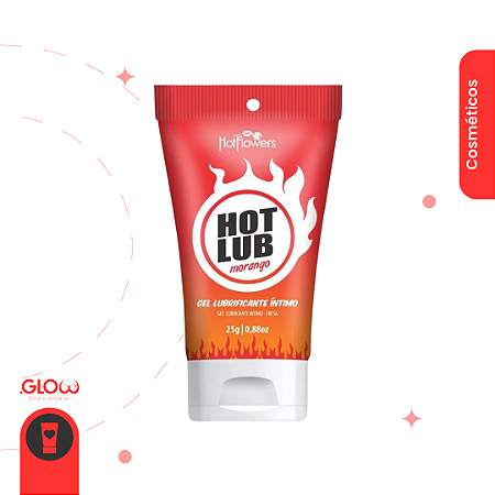 Hot Lub Gel Deslizante Beijável Morango 25g Hot Flowers