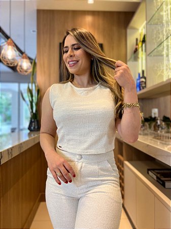 Regata Casual Moletinho