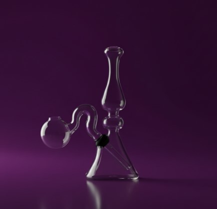 Mini Oil Bong Silhueta 12,5 Cm Transparente