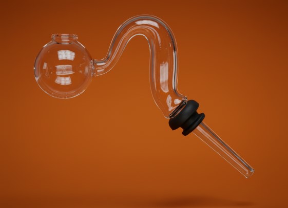 Domeless Para Reposição mini Oil Bong Silhueta