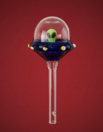 Nave espacial piteira azul