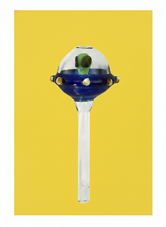 Nave espacial piteira azul