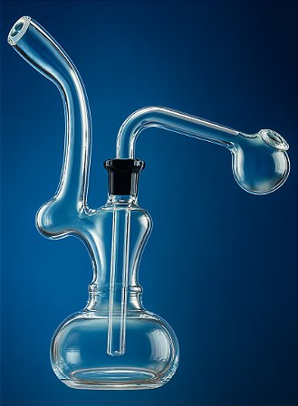 Oil Bong Lamparina Com Downstem Domeless De 8cm Altura 15cm