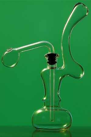 Oil Bong Lamparina Com Downstem Domeless De 10cm Altura 19cm
