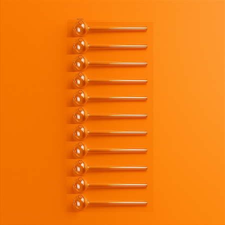 10 Pçs Oil Pipe De Vidro 15cm, bola 20mm, furo 6,5mm