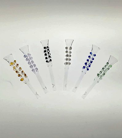 10 Pçs Piteira anti stress 6mm x 7cm cores sortidas