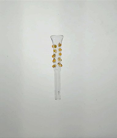 Piteira anti stress 6mm x 7cm âmbar