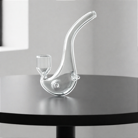Sherlock pipe 7 cm transparente